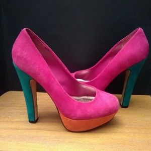 Bakers Velour Multi-Color Pre-Owned Stiletto Pumps